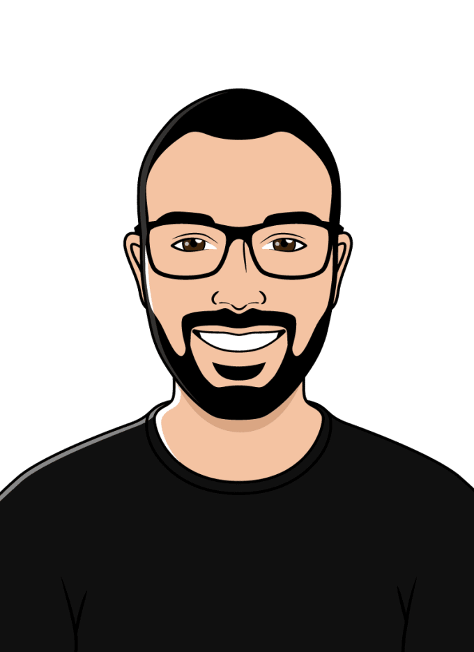 Funny Vector Portrait Transparent PNG Image