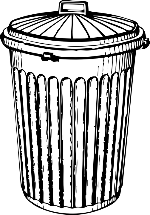 Vector Waste Can Garbage Transparent PNG Image