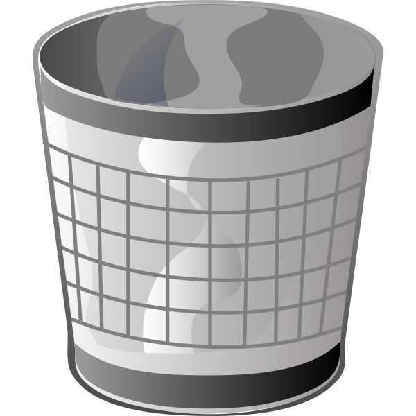Vector Waste Can Garbage File Transparent PNG Image