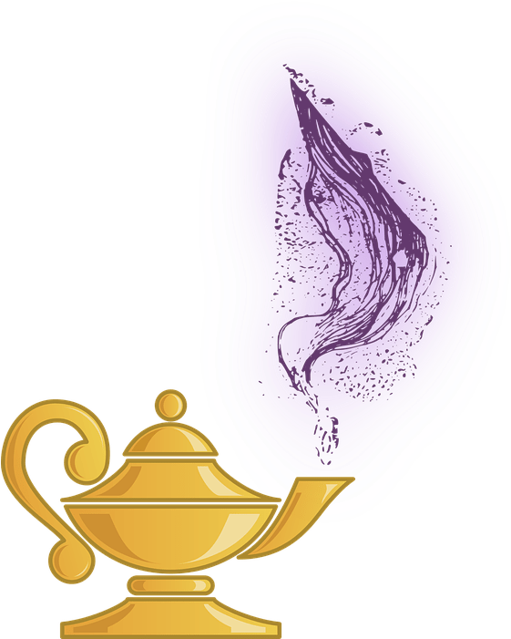 Genie Lamp Vector Transparent PNG Image