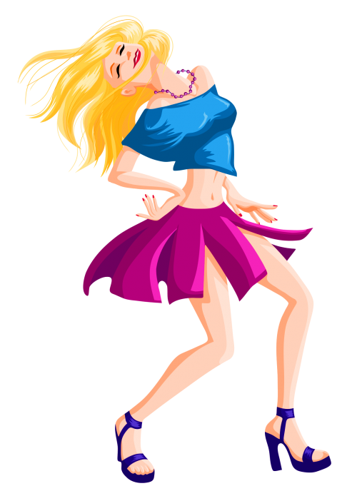 Girl Vector Dancing Transparent PNG Image