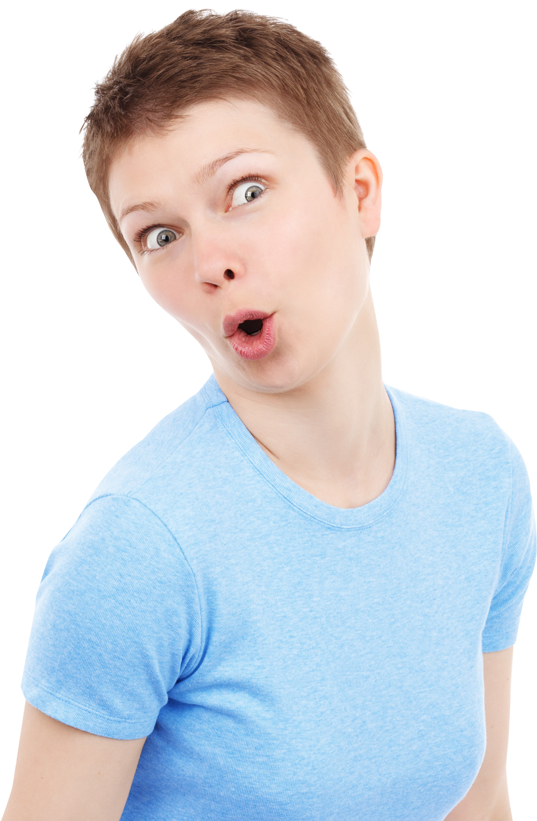 Woman Vector Surprised Transparent PNG Image