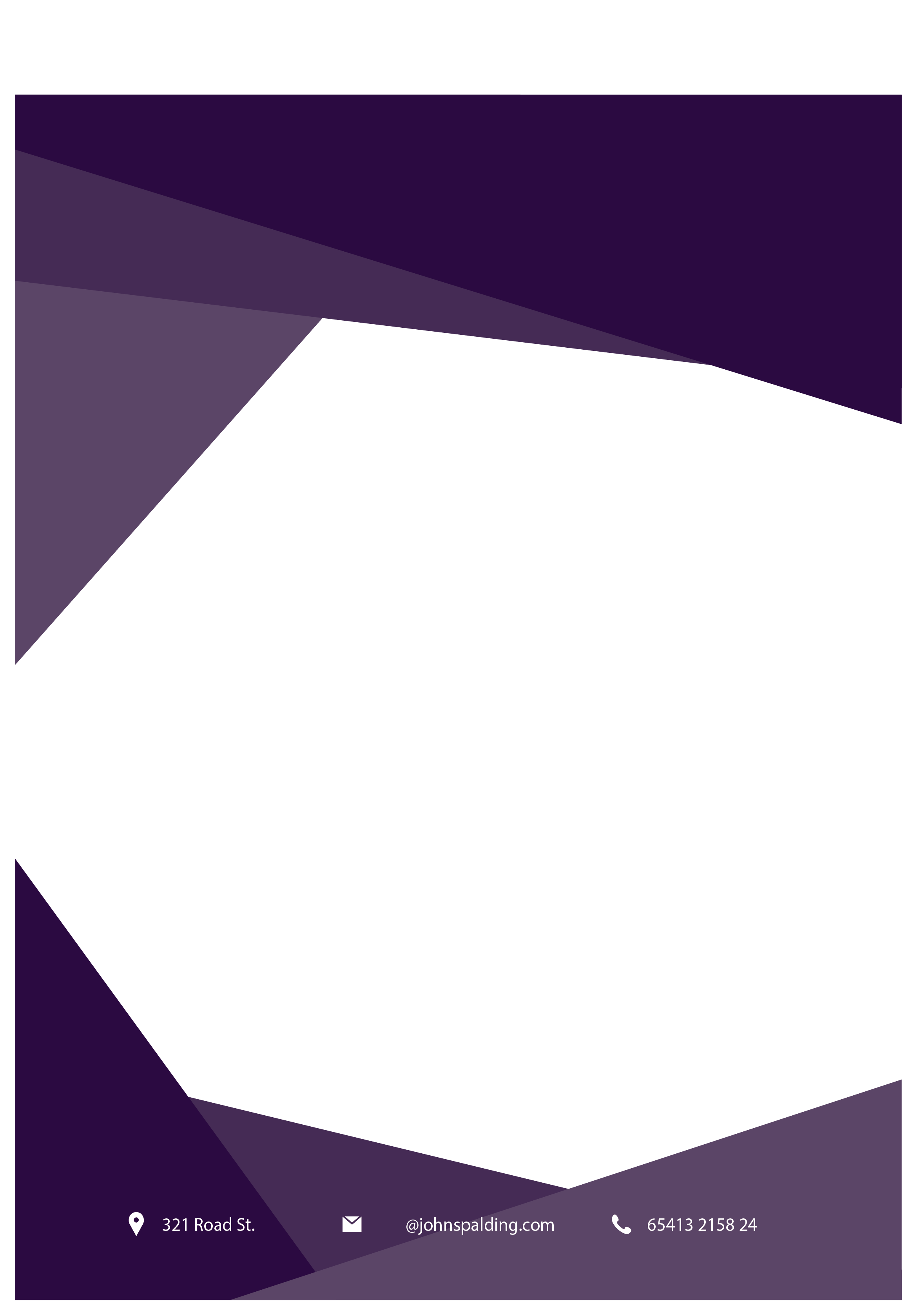 Purple Paper Border Business Flyer Transparent PNG Image