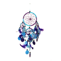 Blue Color Turquoise Violet Dreamcatcher PNG Image