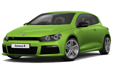 Green Volkswagen Scirocco Car Transparent PNG Image