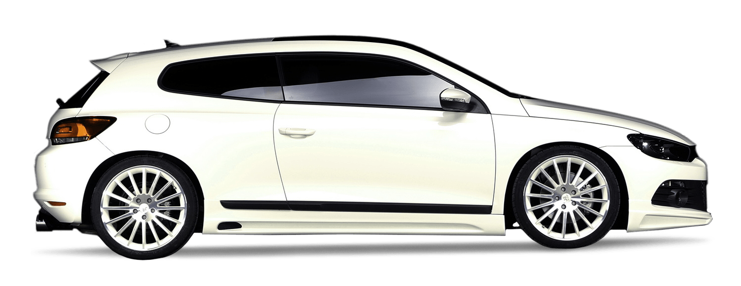 White Volkswagen Scirocco Car Transparent PNG Image
