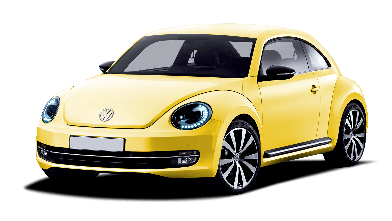 Yellow Volkswagen Beetle Car Transparent PNG Image