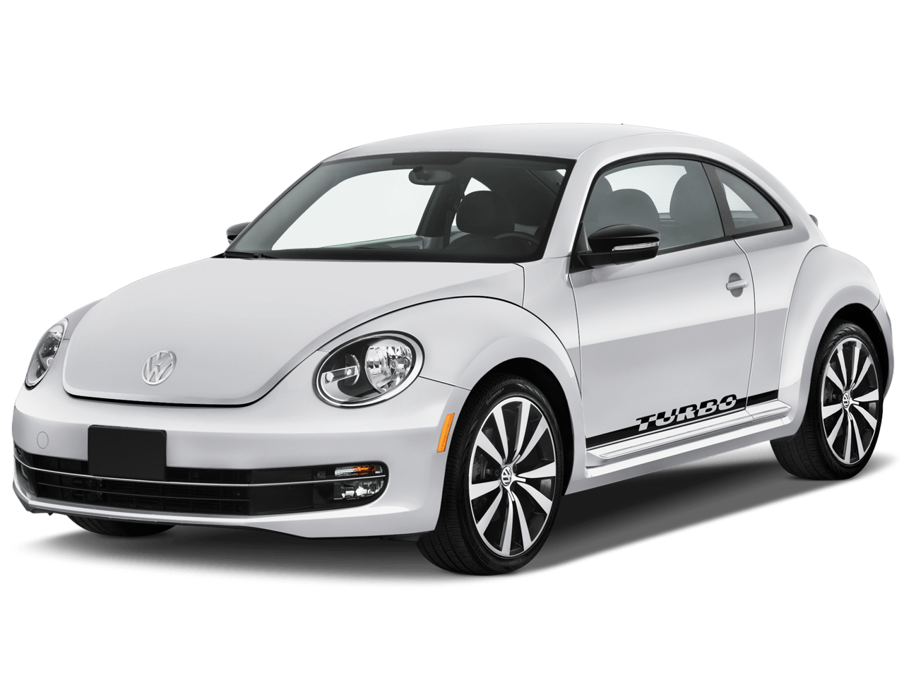 White Volkswagen Beetle Car Transparent PNG Image