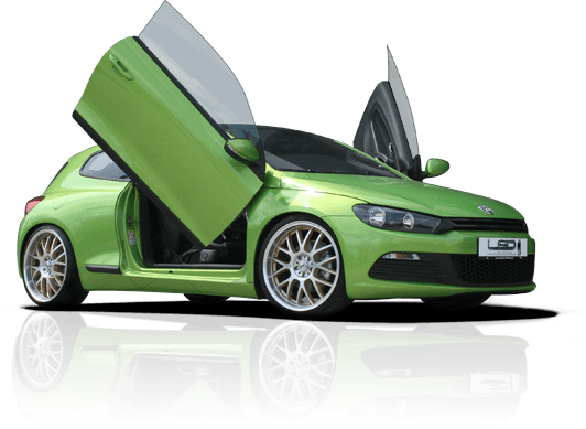 Green Volkswagen Scirocco Car Transparent PNG Image