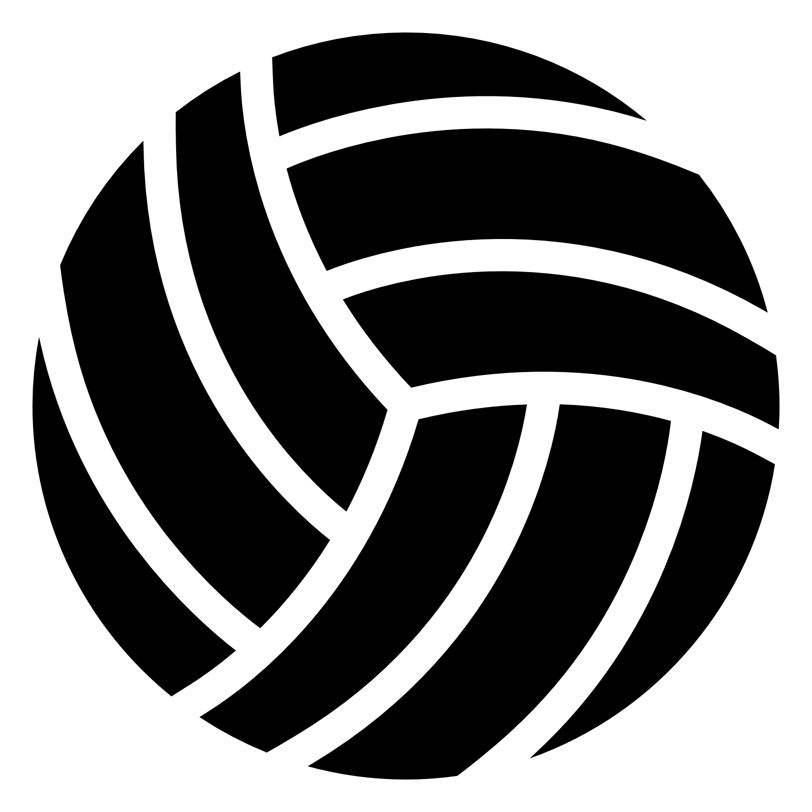 Logo Sport Volleyball Transparent PNG Image