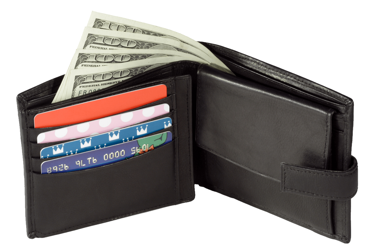 Wallet With Money Transparent PNG Image