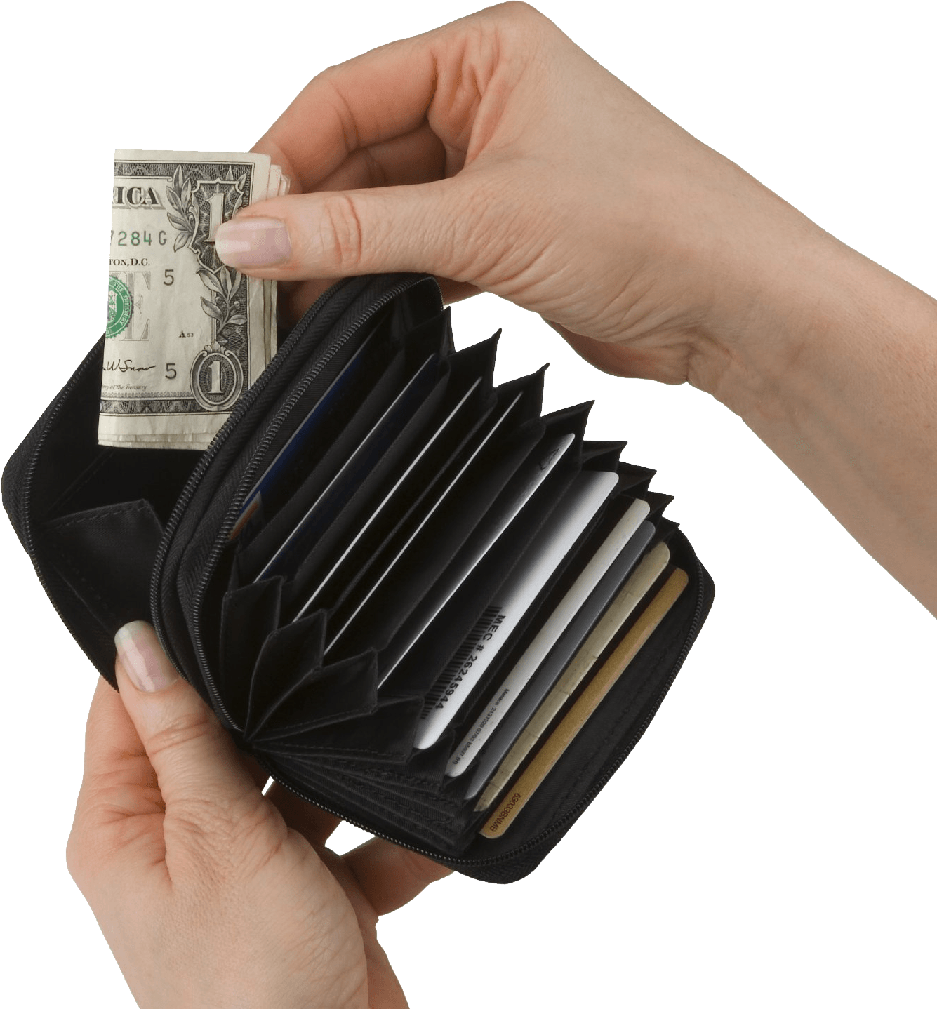 Wallet In Hands Transparent PNG Image