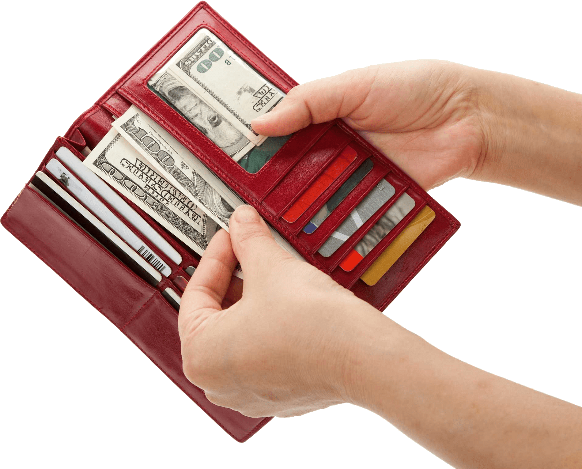 Wallet In Hands Transparent PNG Image