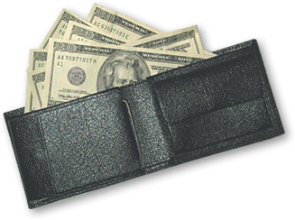 Wallet With Money Transparent PNG Image