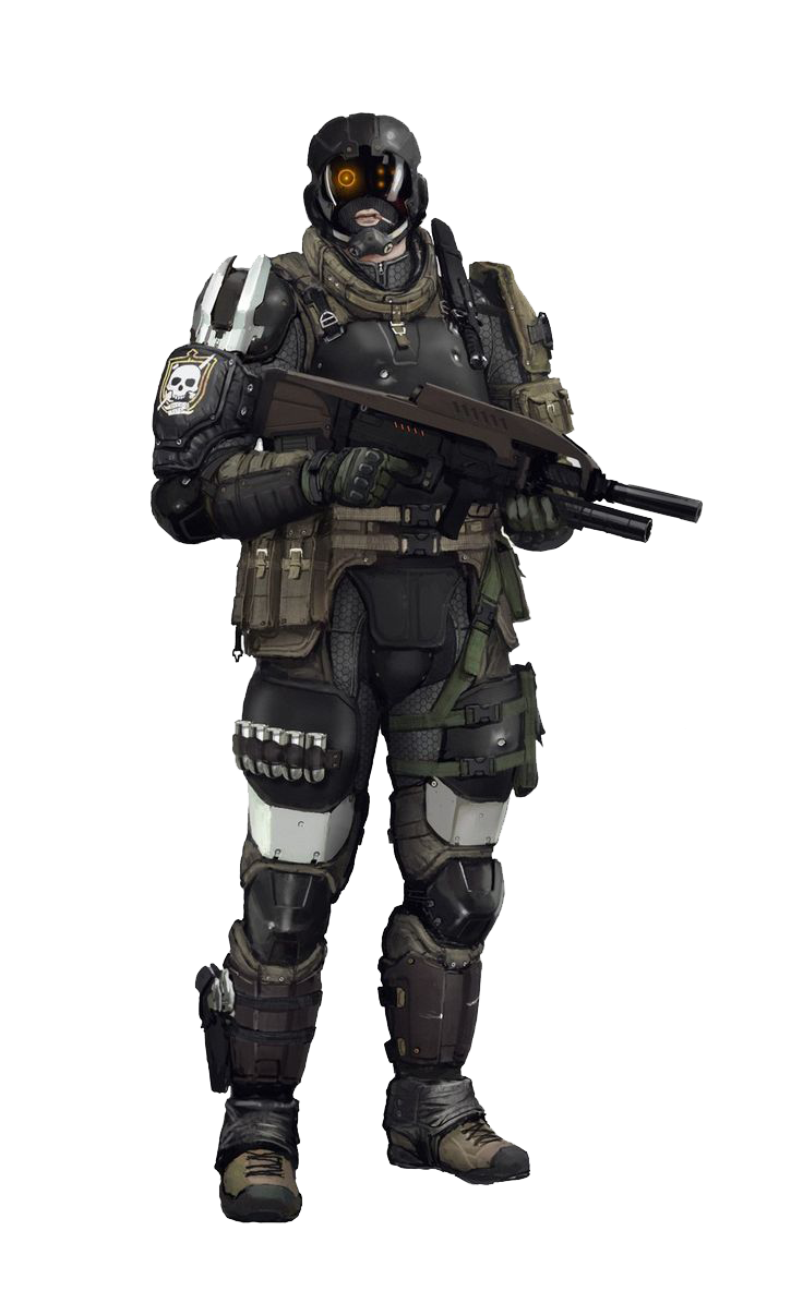 Sci Fi Warrior Transparent PNG Image