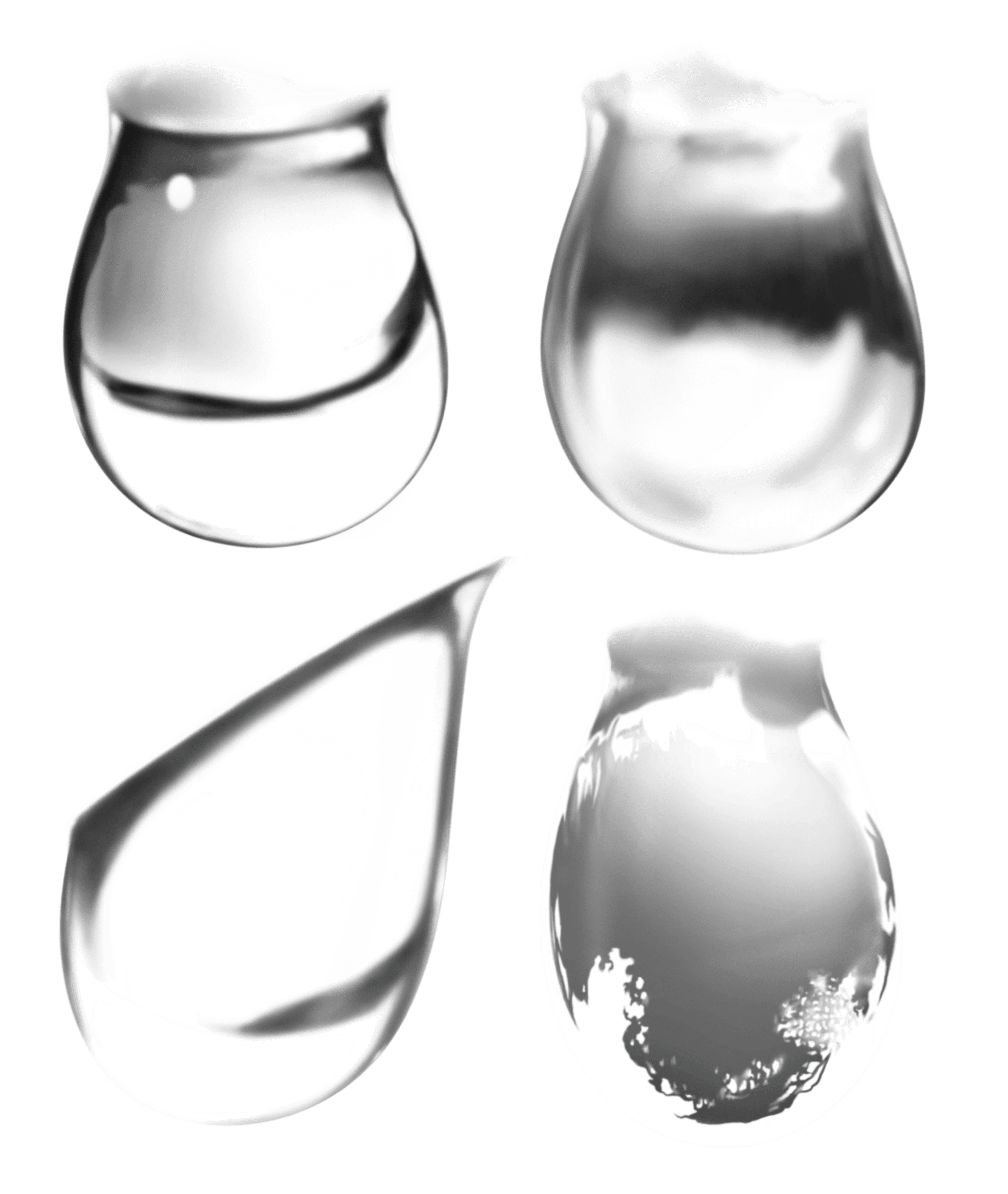 Water Drops Transparent PNG Image