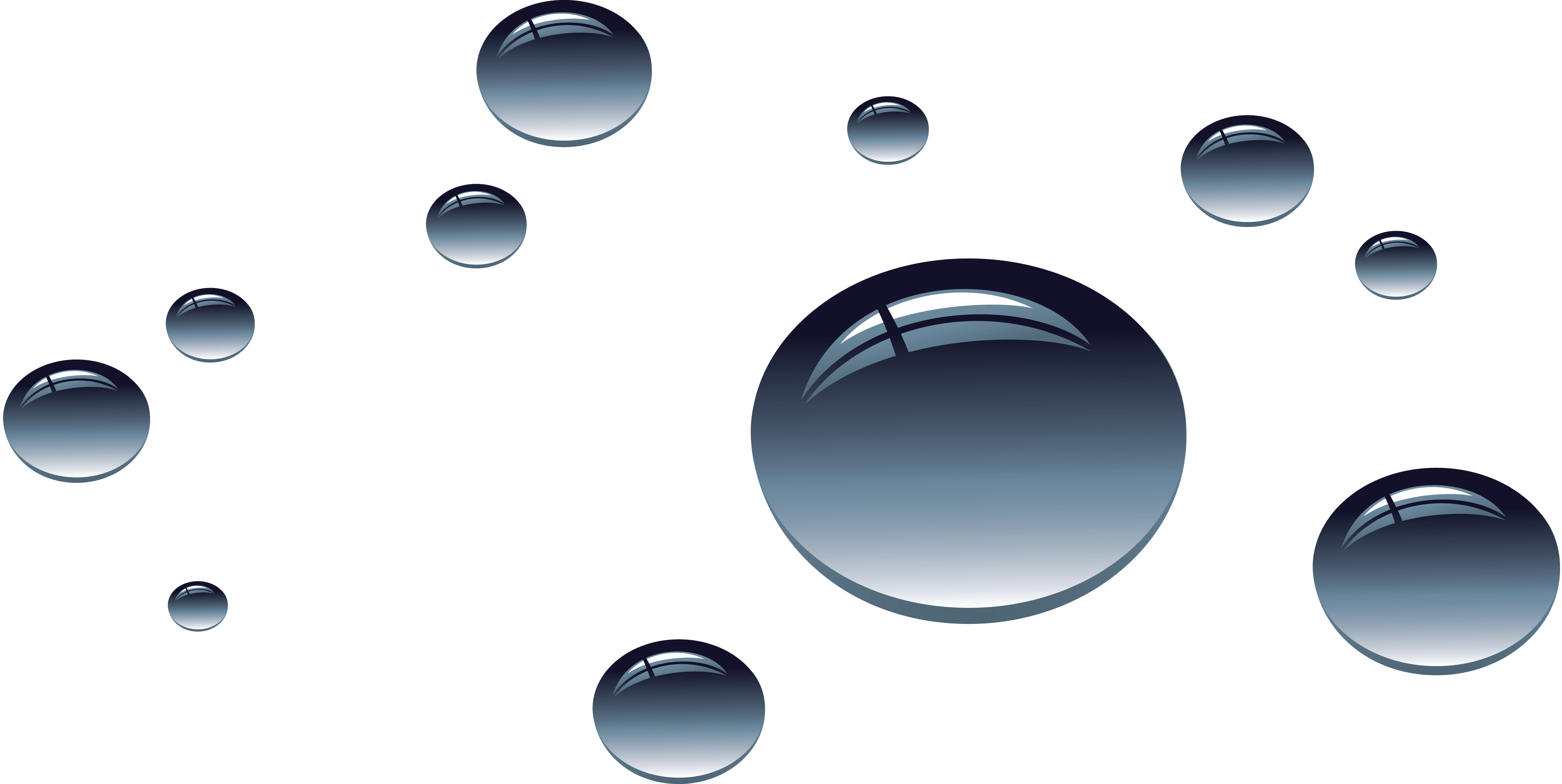 Water Drops Transparent PNG Image