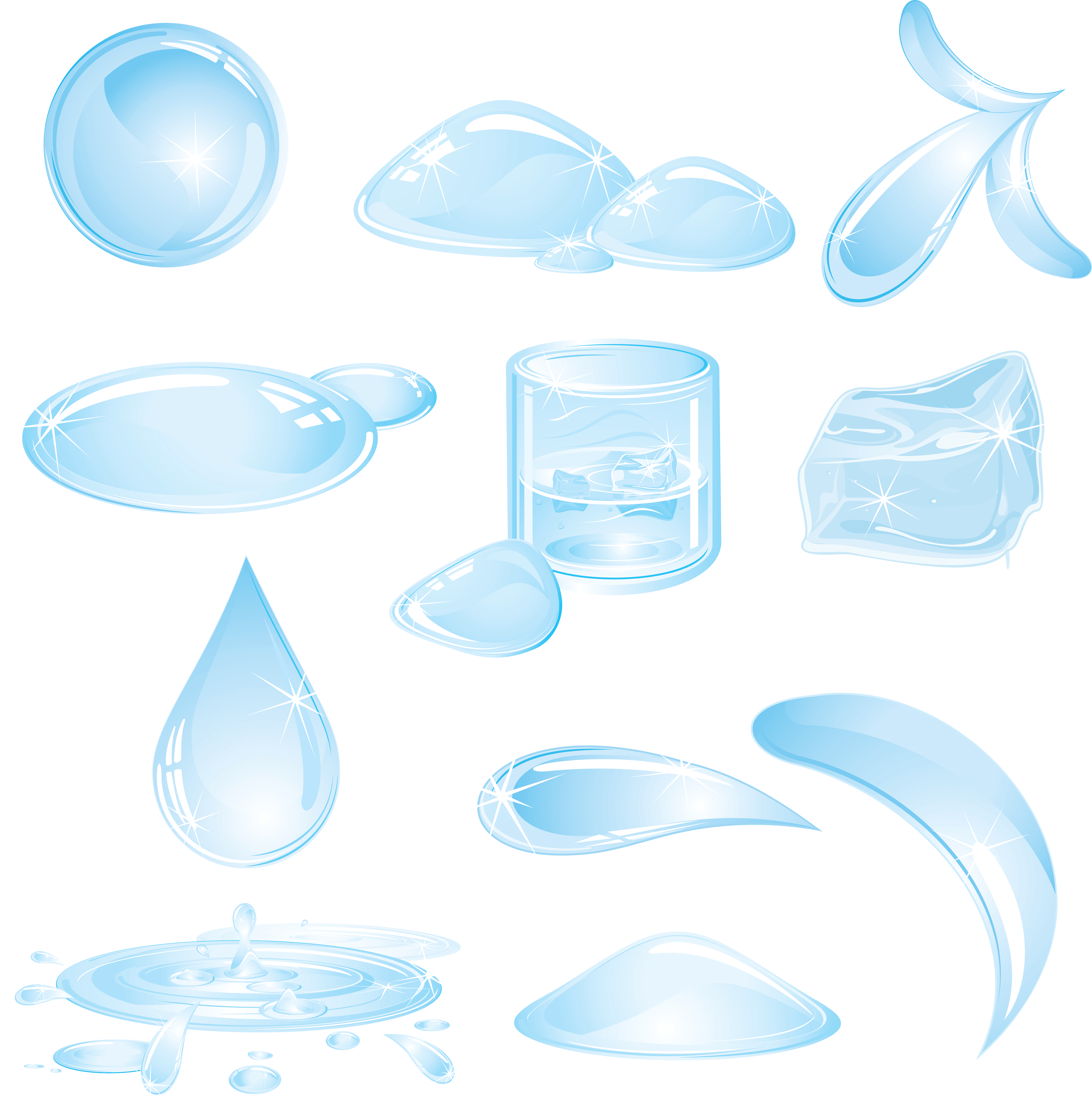Water Drops Transparent PNG Image
