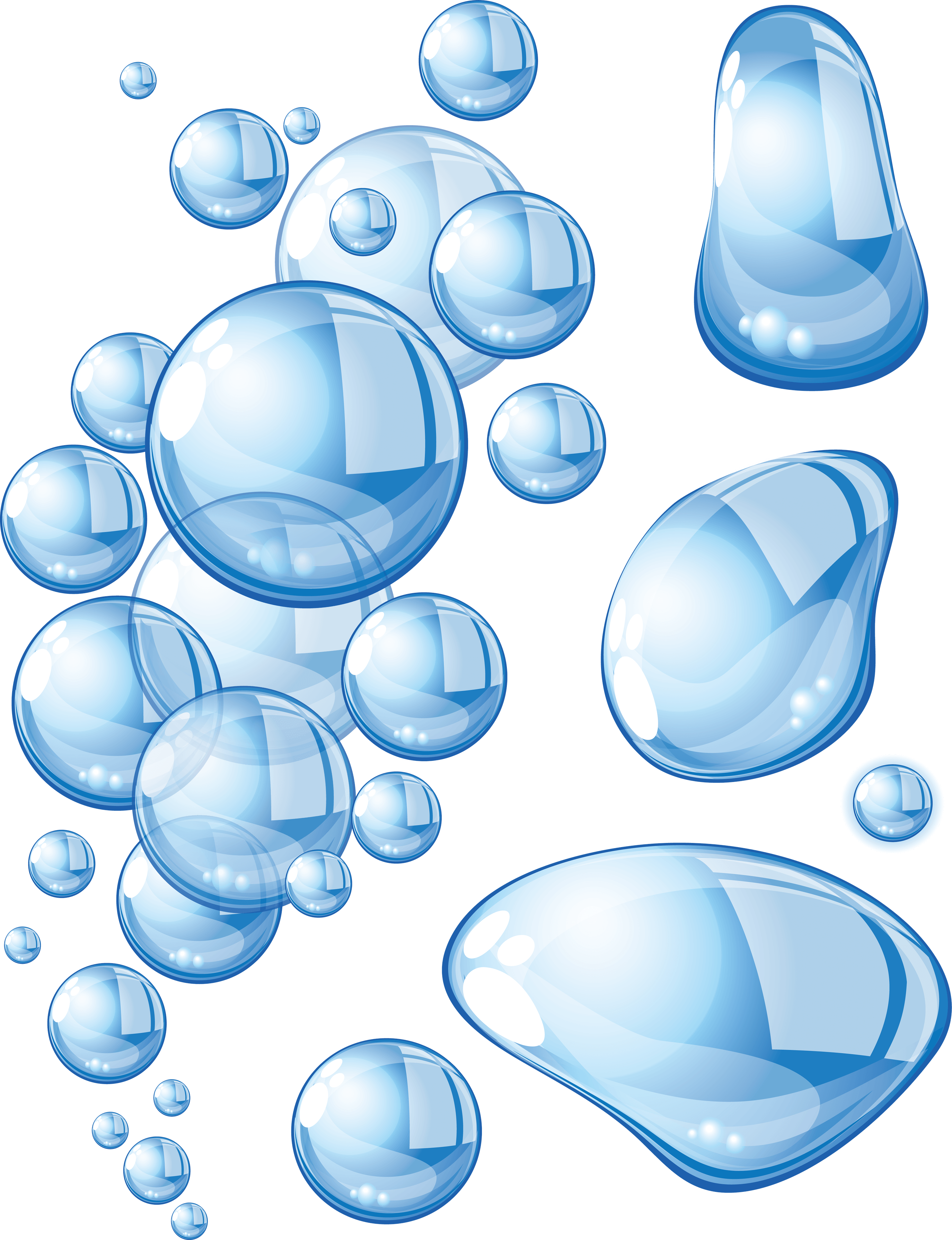Water Drops Transparent PNG Image
