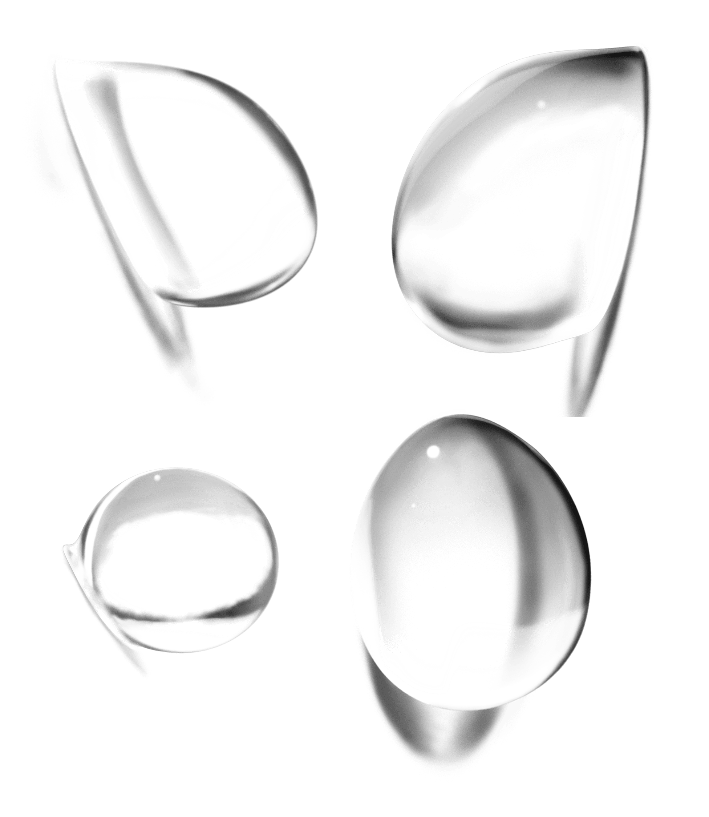 Water Drops Transparent PNG Image