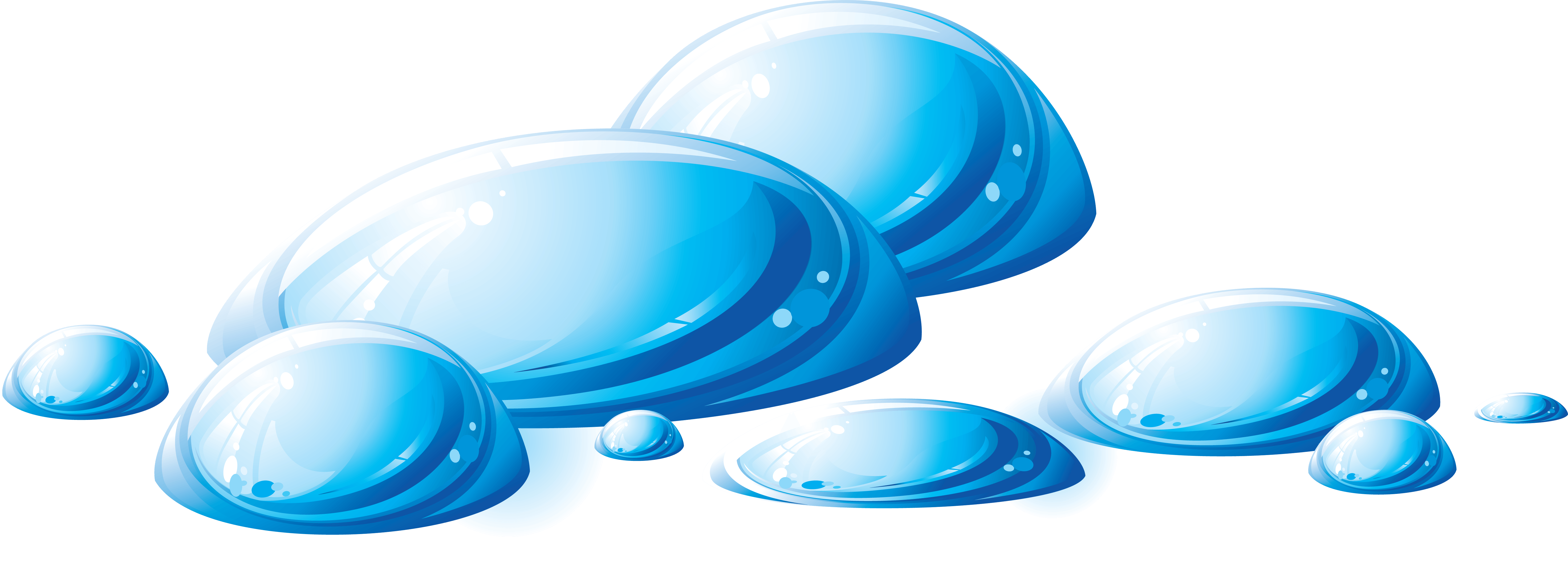 Water Drops Transparent PNG Image