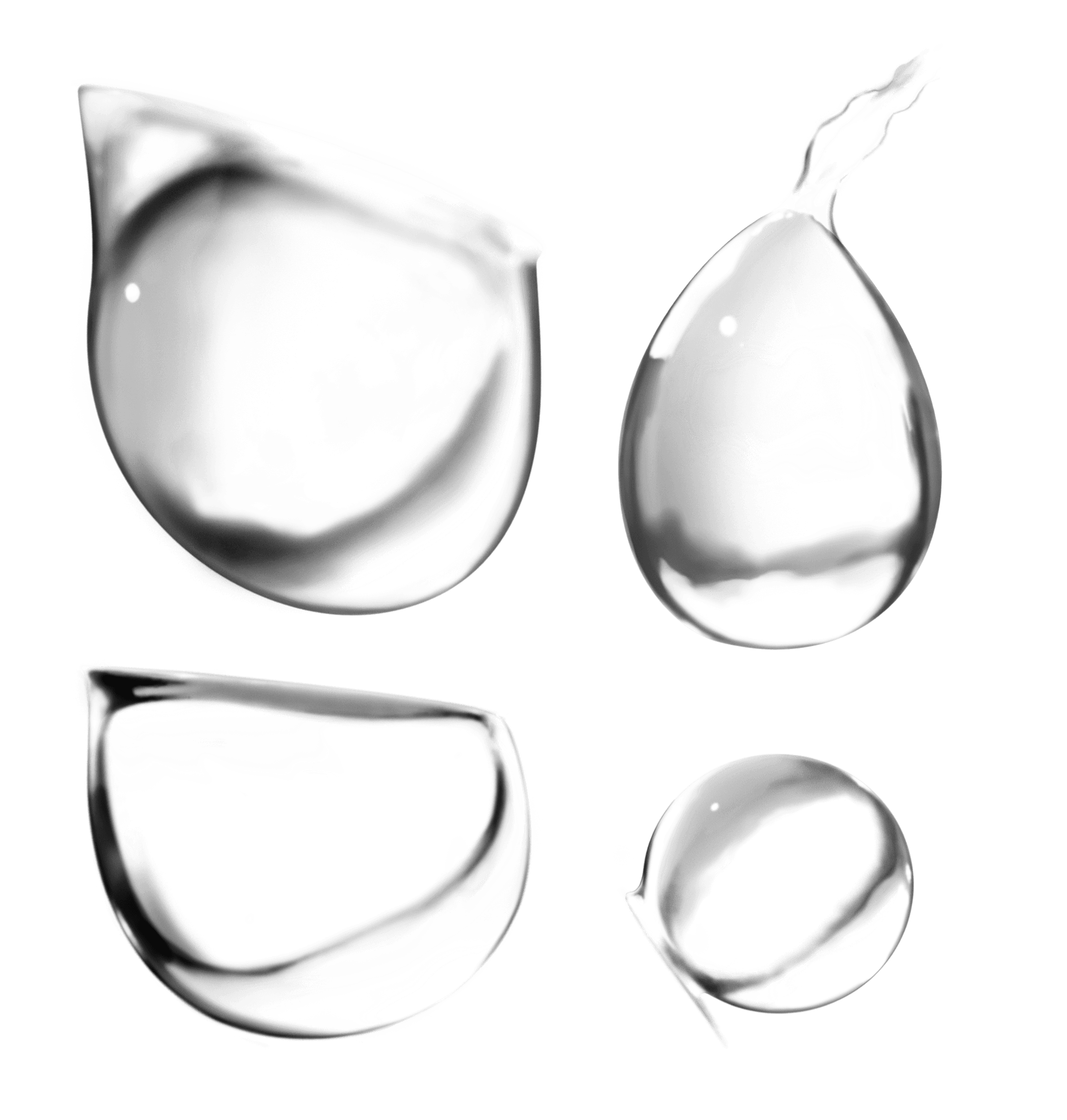 Water Drops Transparent PNG Image
