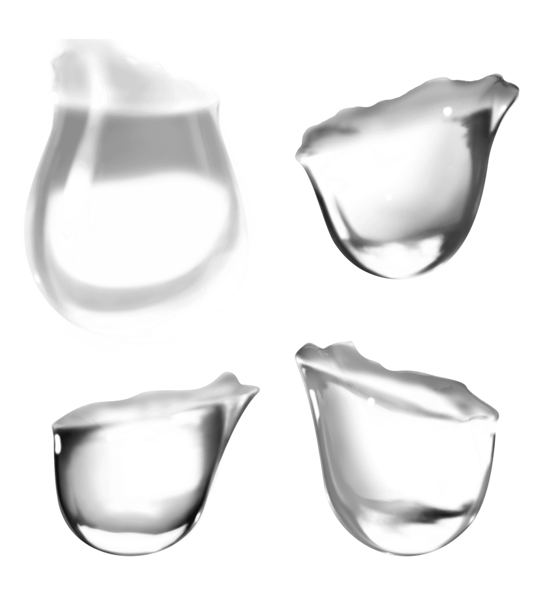 Water Drops Transparent PNG Image