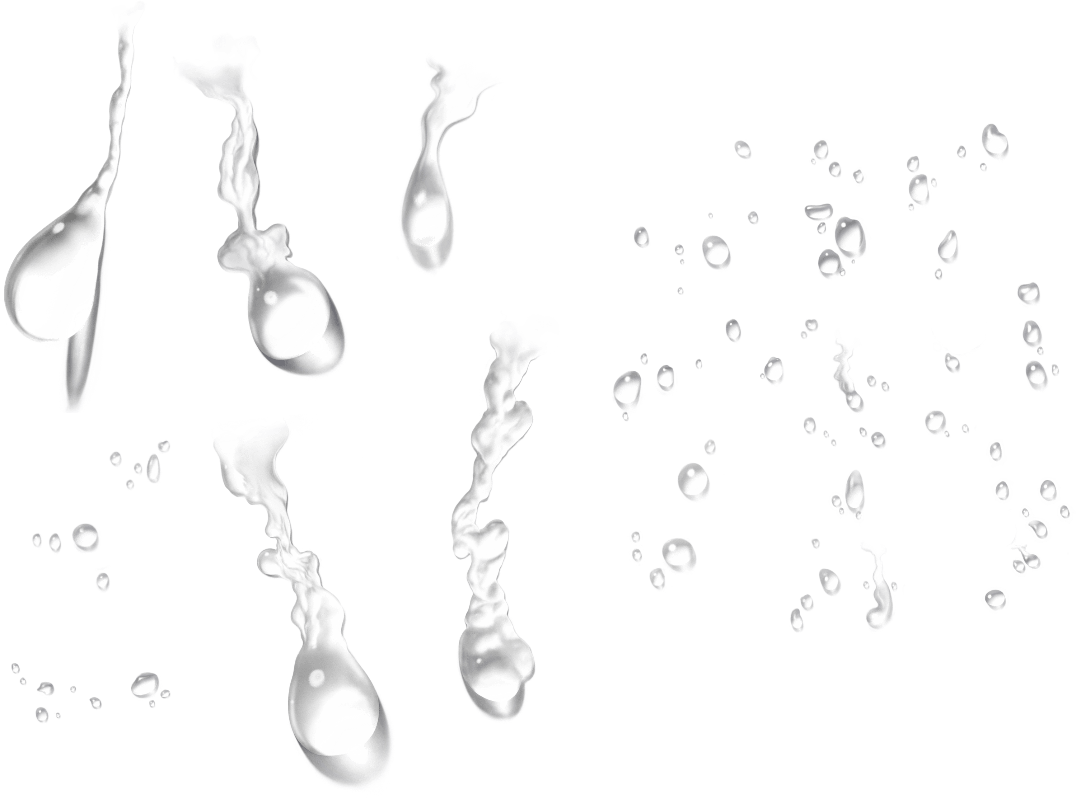 Water Drops Transparent PNG Image