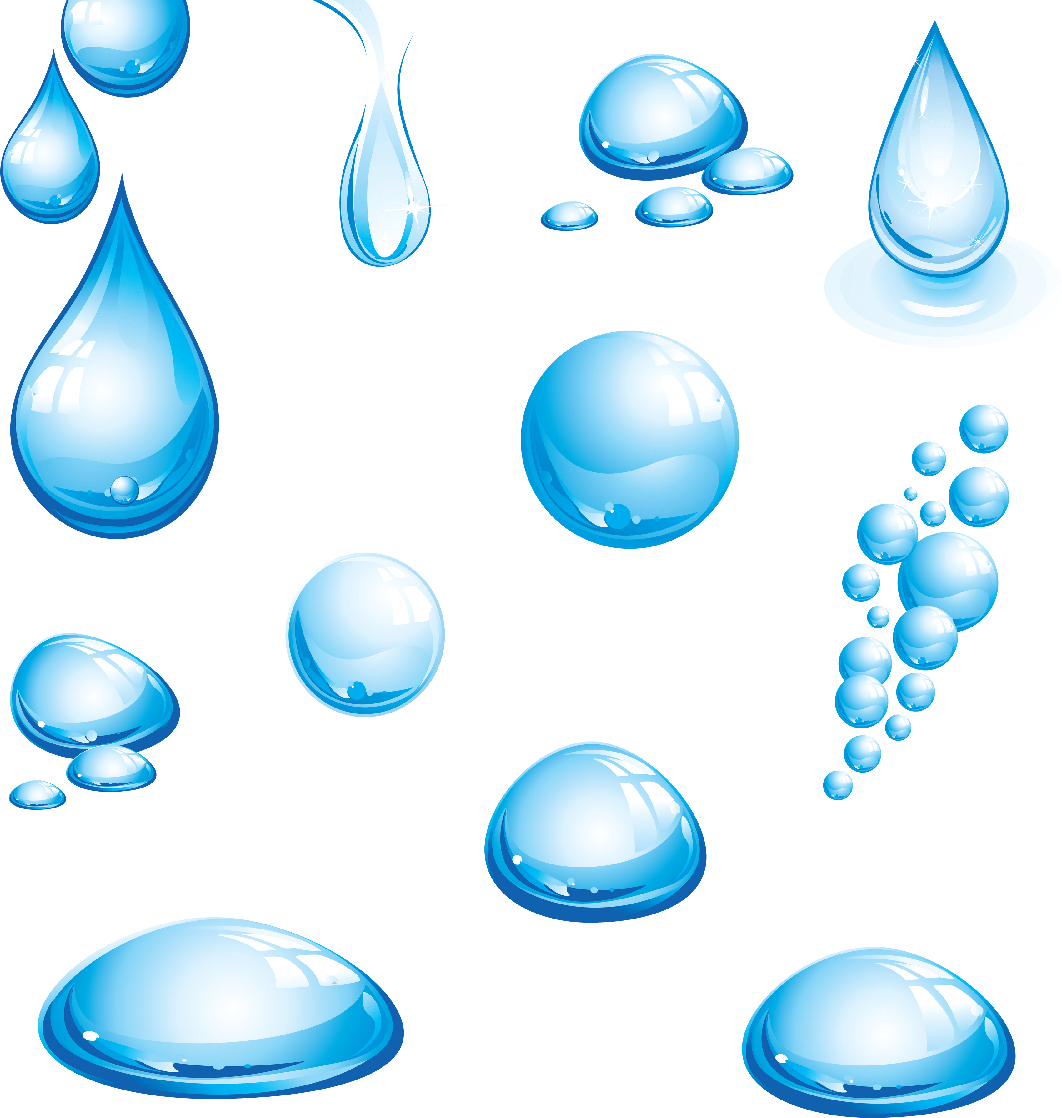 Water Drops Transparent PNG Image
