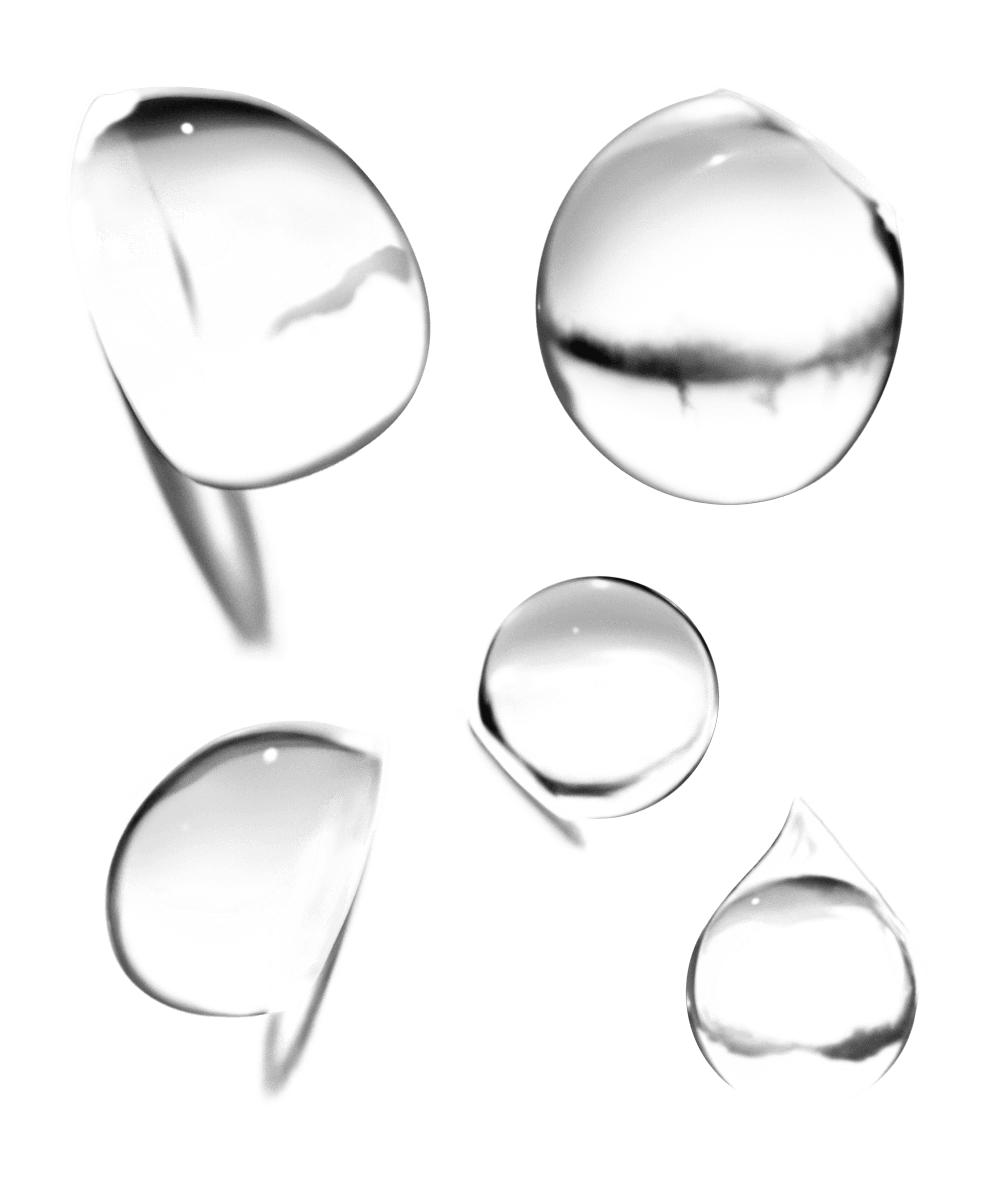 Water Drops Transparent PNG Image