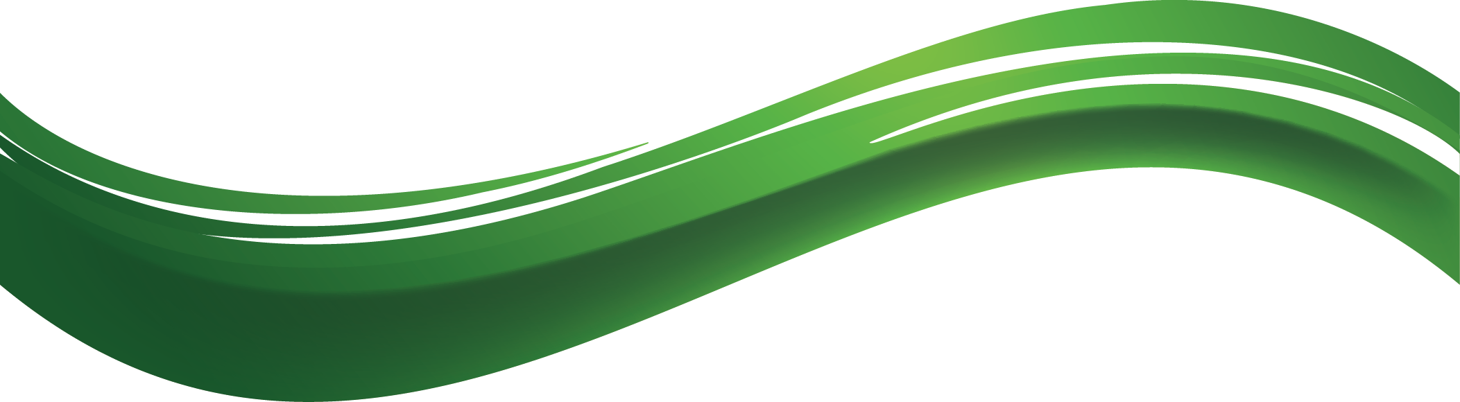 Vector Green Wave Transparent PNG Image