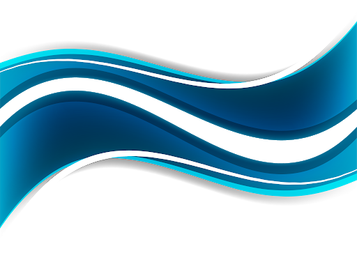 Blue Abstract Wave Transparent PNG Image