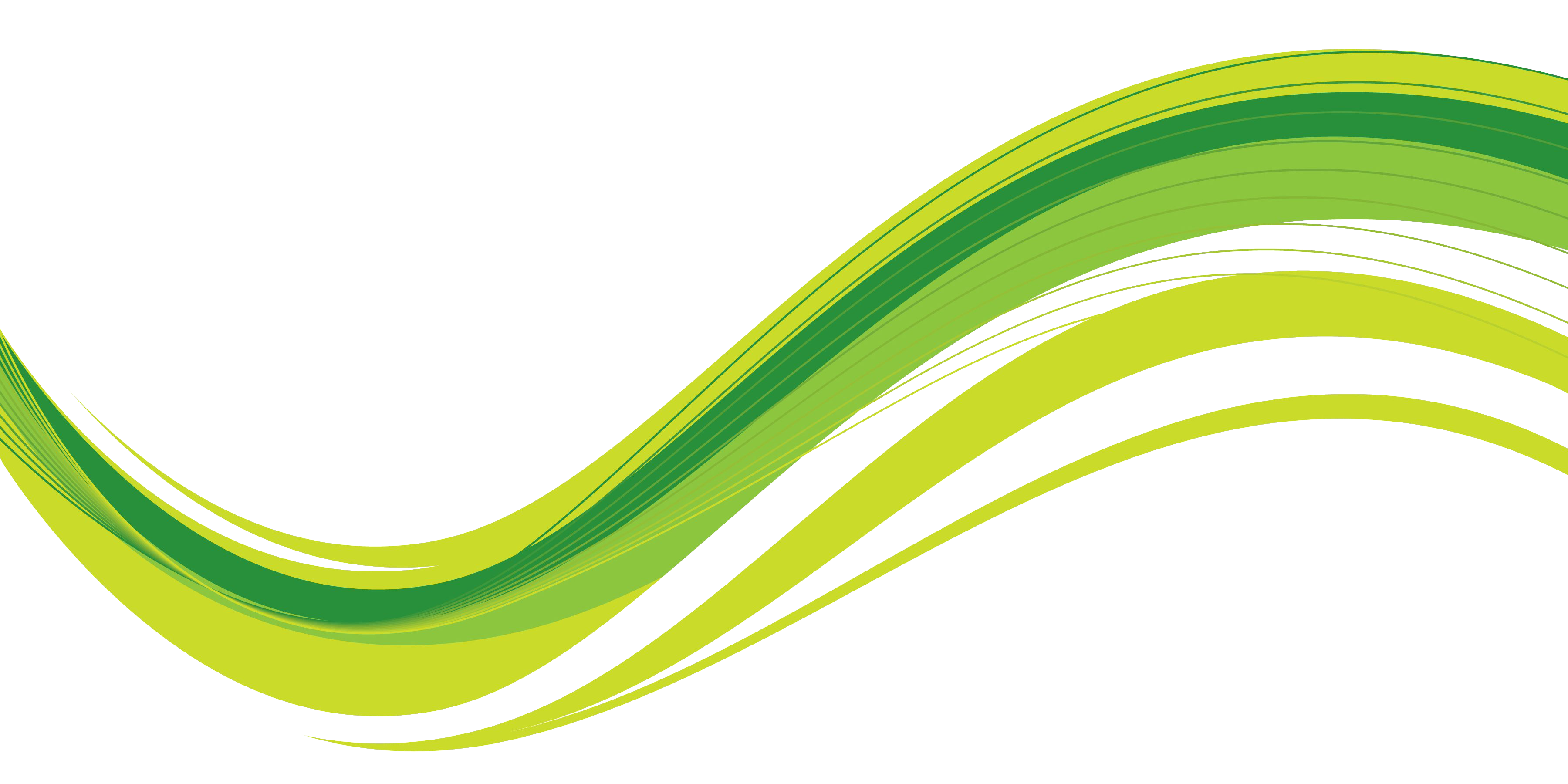 Abstract Green Wave Transparent PNG Image