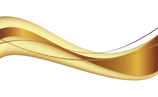 Golden Wave Transparent PNG Image