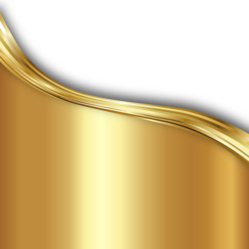 Golden Wave Transparent PNG Image