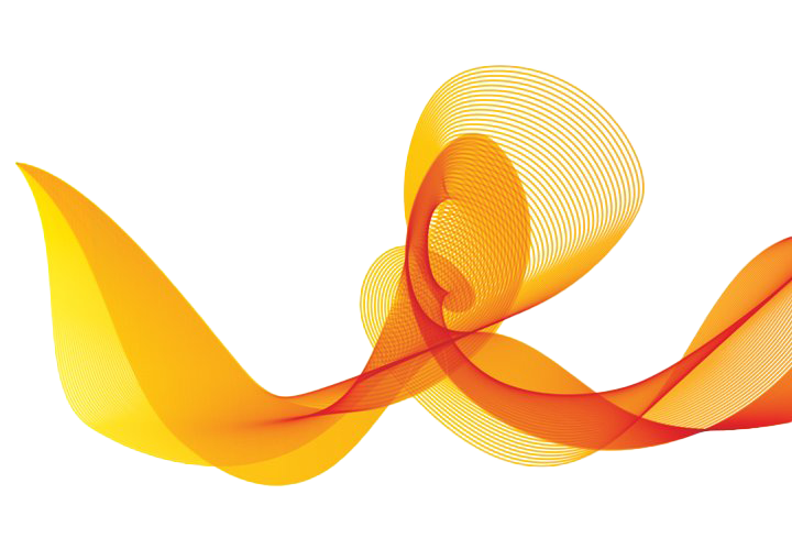 Orange Wave Transparent PNG Image