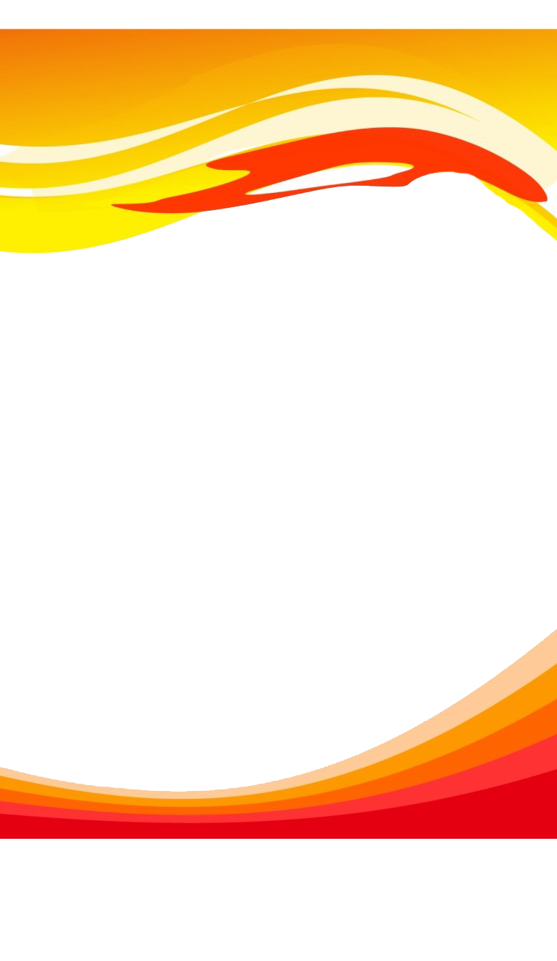 Orange Wave Transparent PNG Image