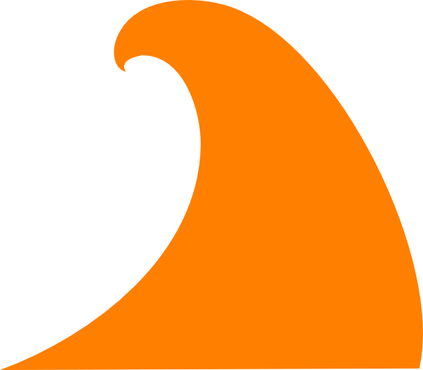 Orange Wave Transparent PNG Image