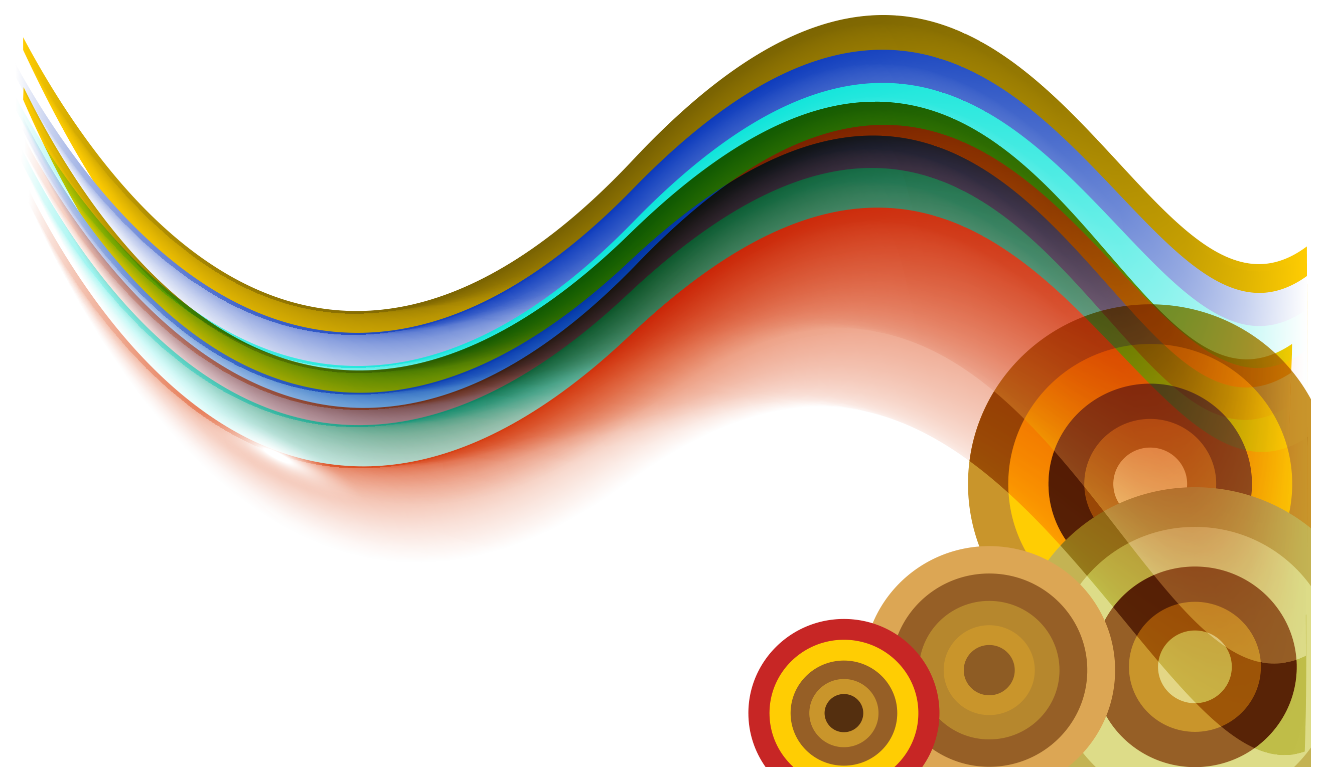 Orange Wave Transparent PNG Image
