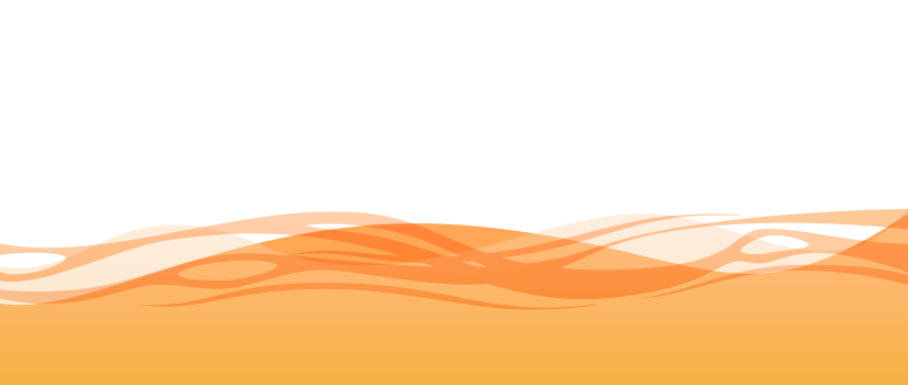 Orange Wave Transparent PNG Image