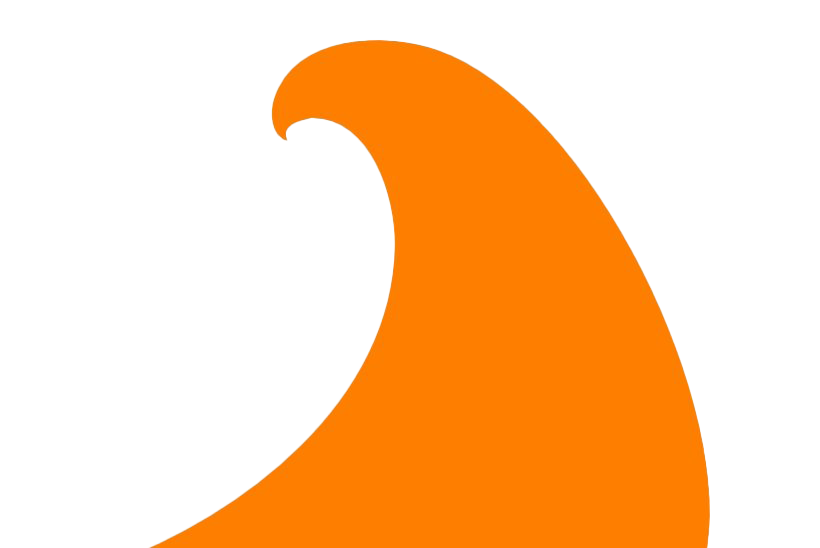Orange Wave Transparent PNG Image
