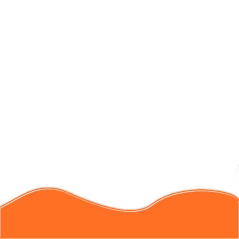Orange Wave Transparent PNG Image