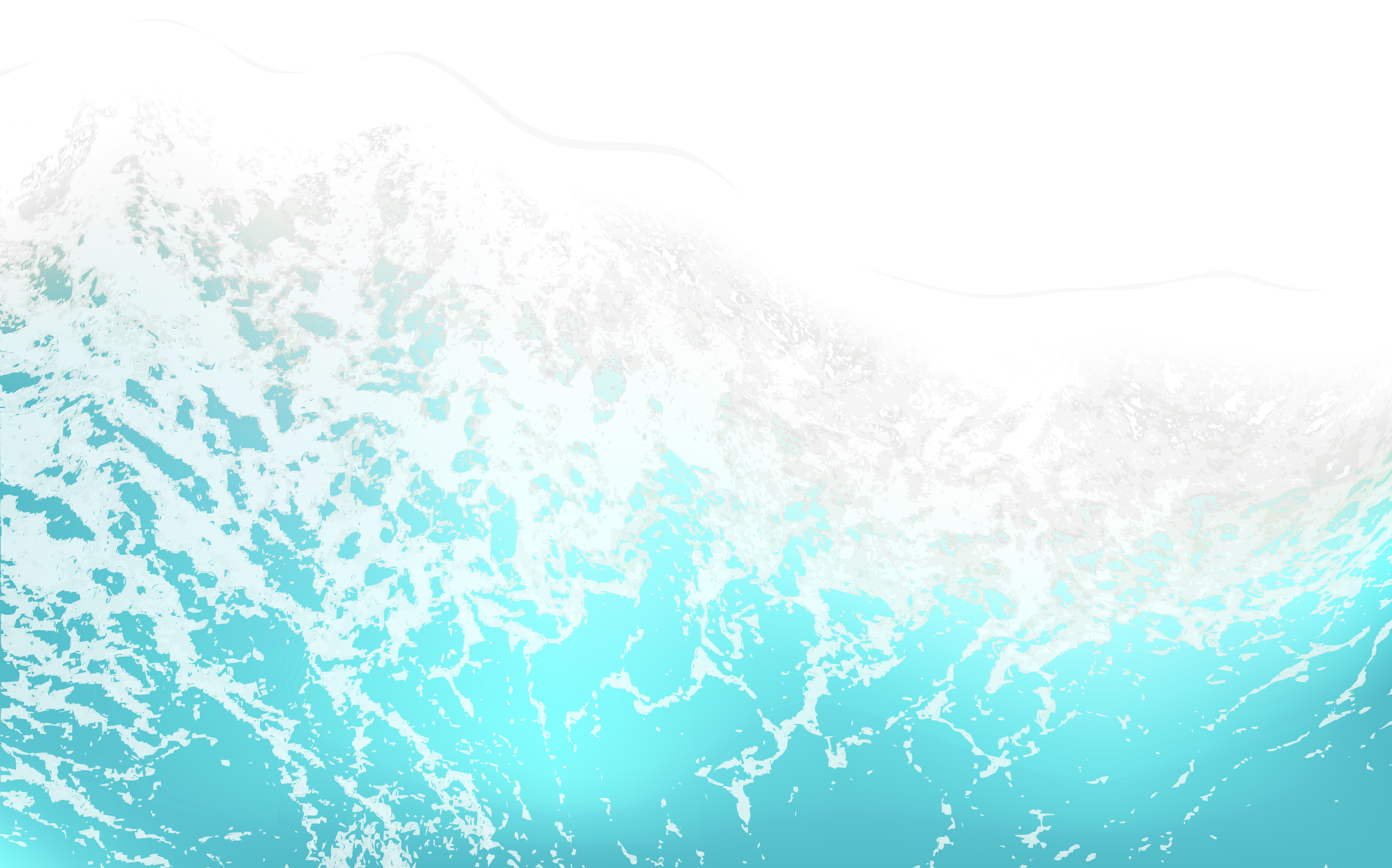 Turquoise Wave Transparent PNG Image