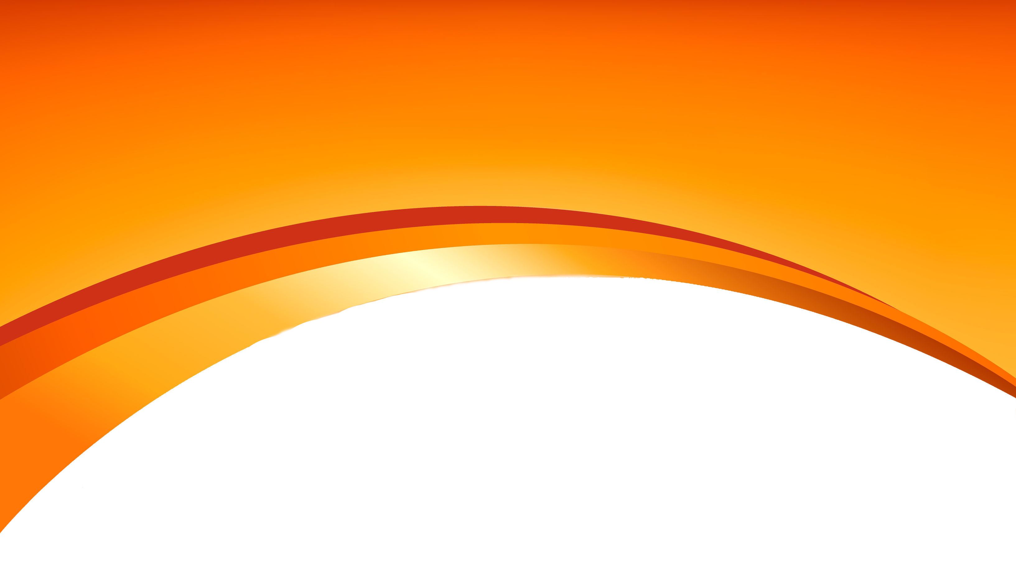 Orange Vector Wave Transparent PNG Image