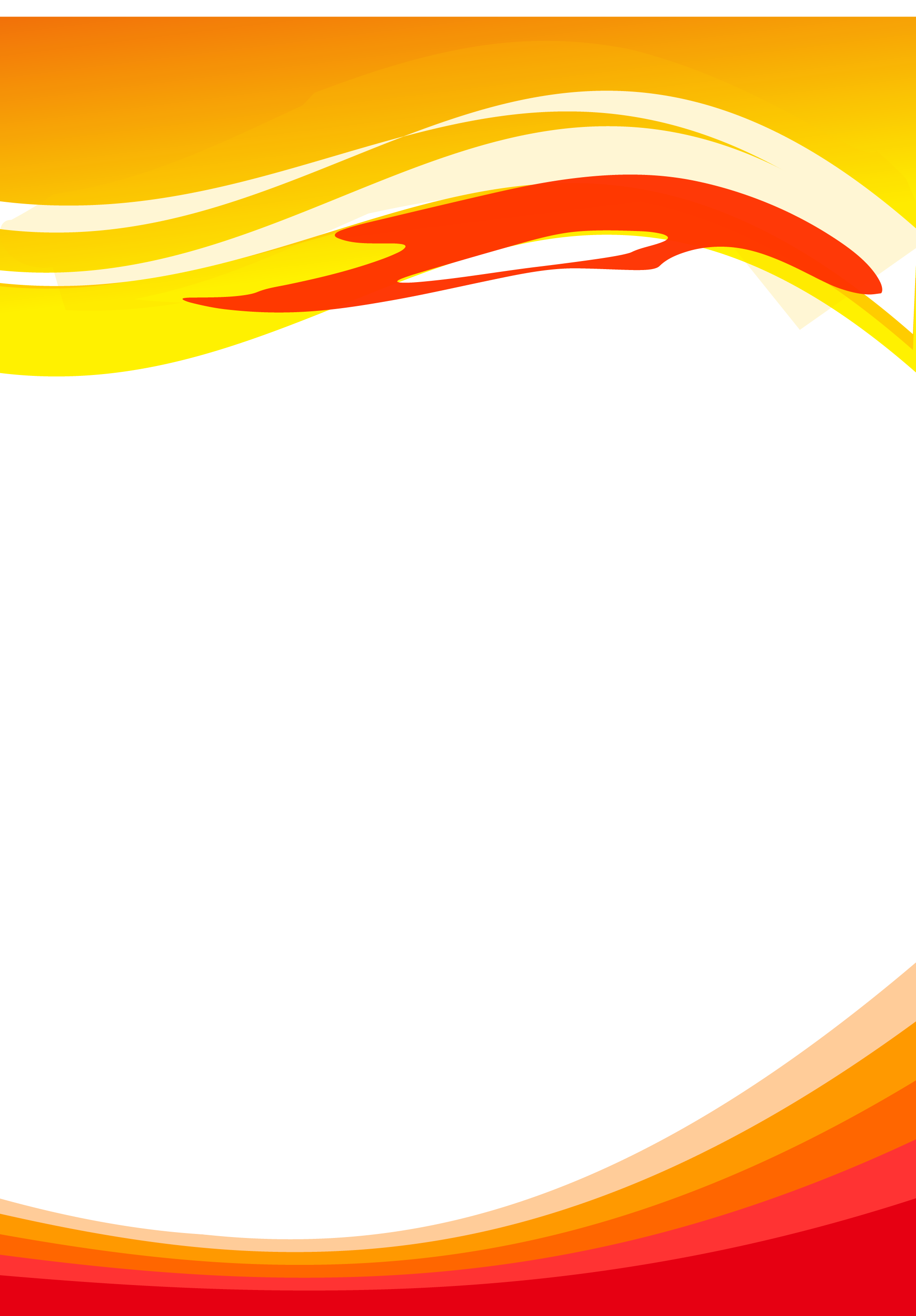 Orange Vector Wave Transparent PNG Image