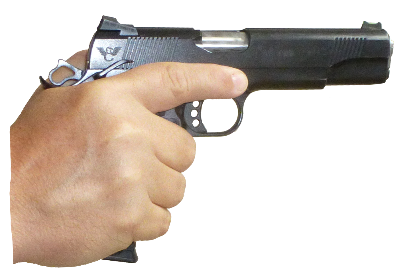 Gun In Hand Transparent PNG Image