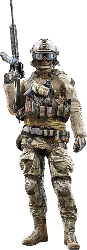 Battlefield Bad Infantry Company Soldier Transparent PNG Image