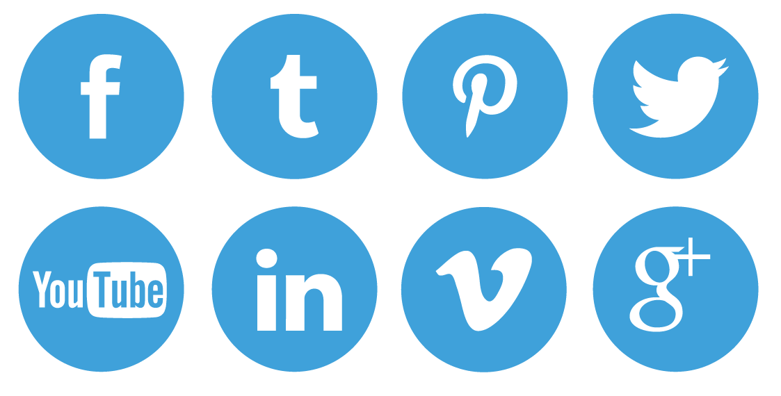 Social Icons Transparent PNG Image