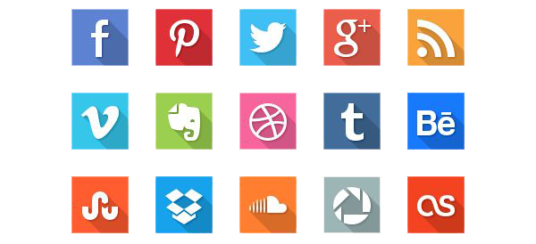 Social Icons Transparent PNG Image