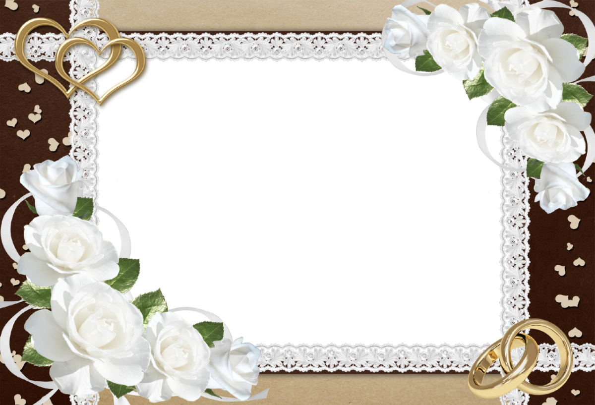 Fancy Wedding Border Transparent PNG Image